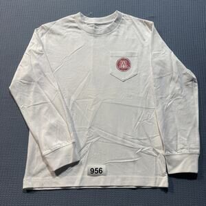 Champion Authentic wear Long-Sleeved Men Sz M White Pre-Owned Excellent